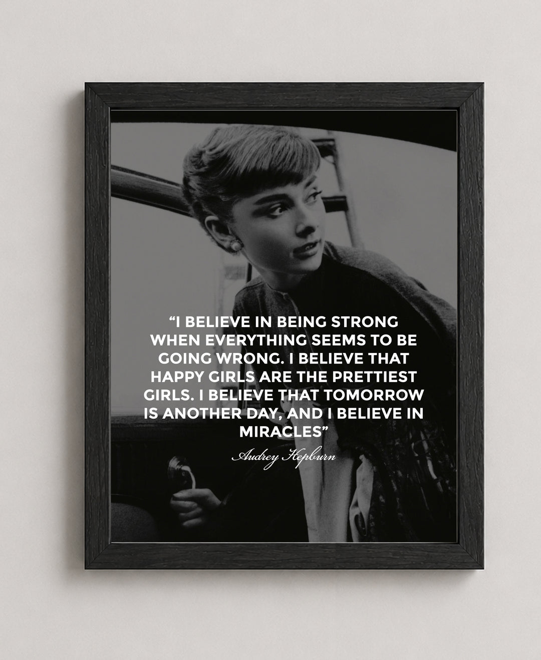 Audrey Hepburn Inspirational Wall Art