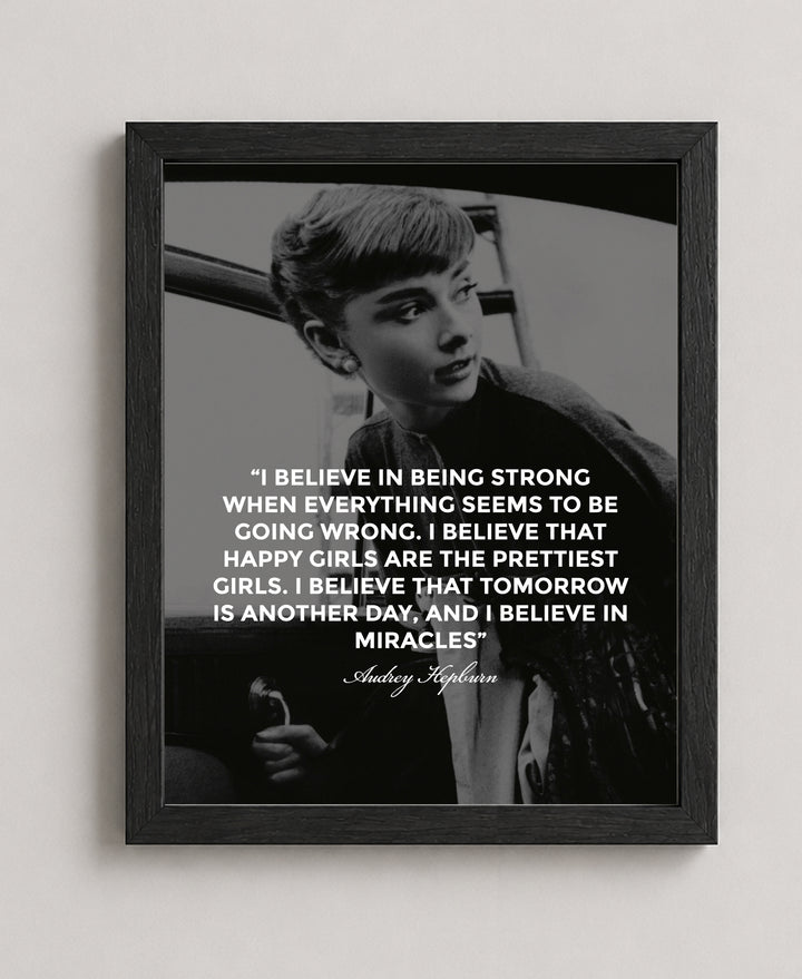 Audrey Hepburn Inspirational Wall Art