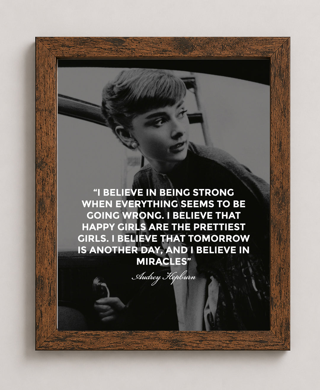 Audrey Hepburn Inspirational Wall Art