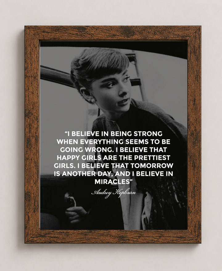 Audrey Hepburn Inspirational Wall Art