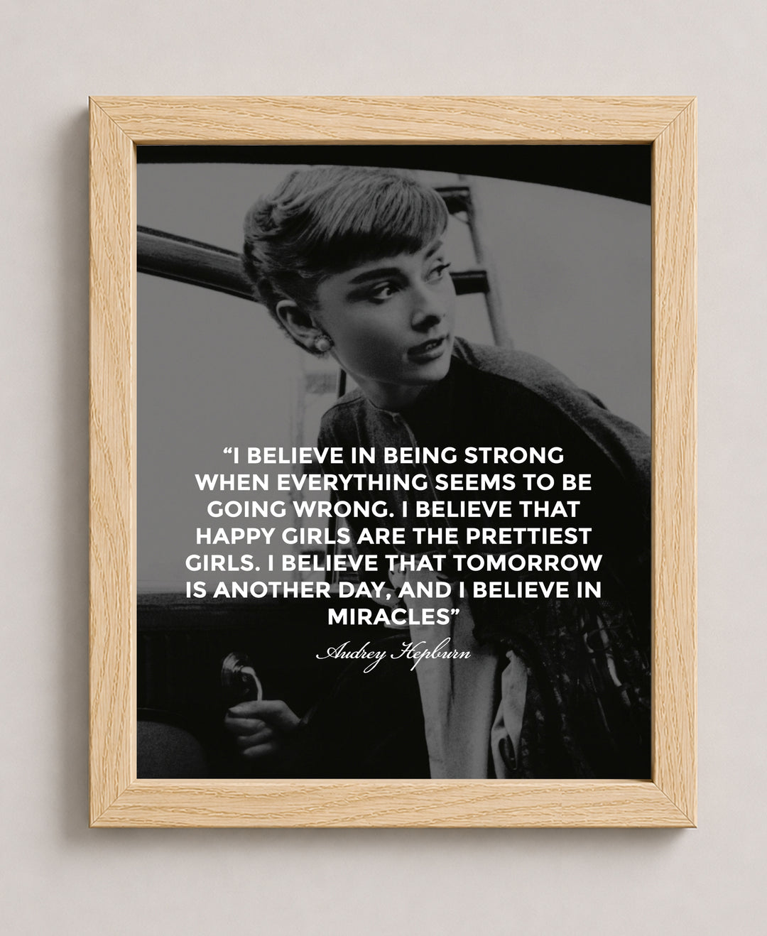 Audrey Hepburn Inspirational Wall Art