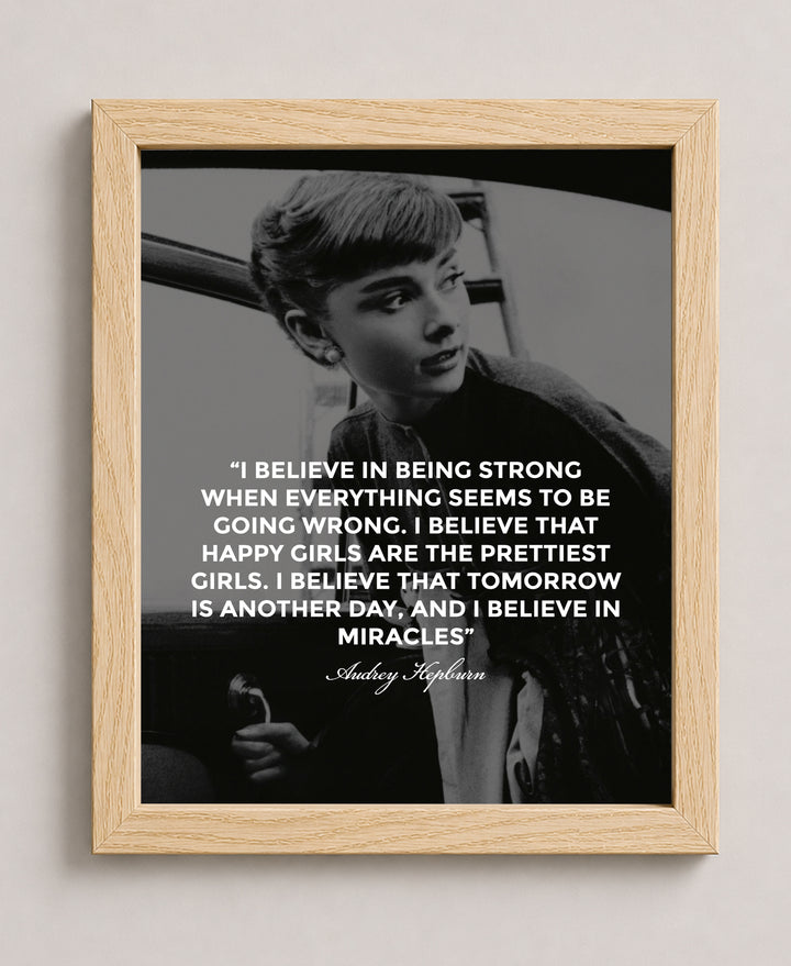 Audrey Hepburn Inspirational Wall Art