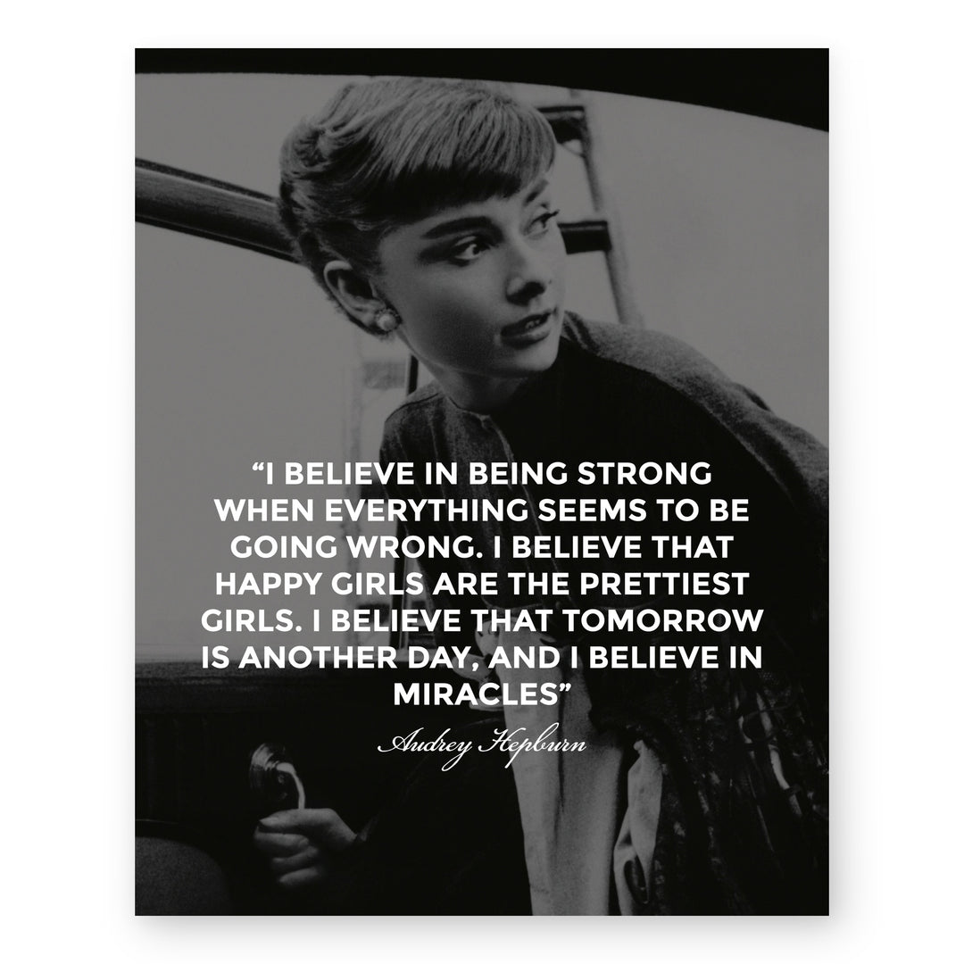 Audrey Hepburn Inspirational Wall Art