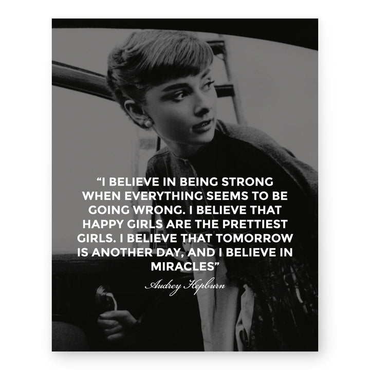 Audrey Hepburn Inspirational Wall Art