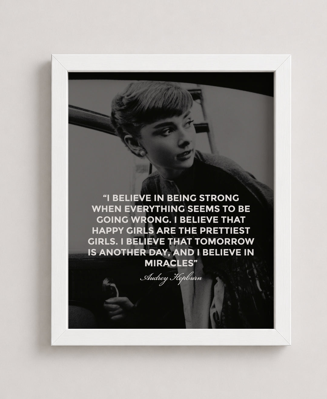 Audrey Hepburn Inspirational Wall Art