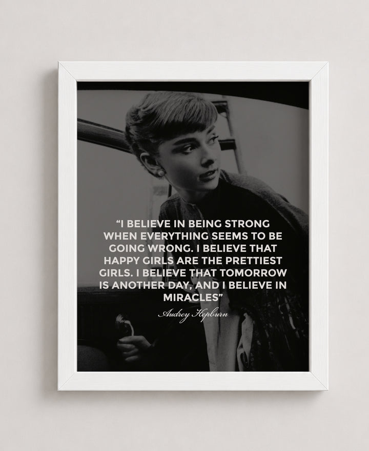 Audrey Hepburn Inspirational Wall Art