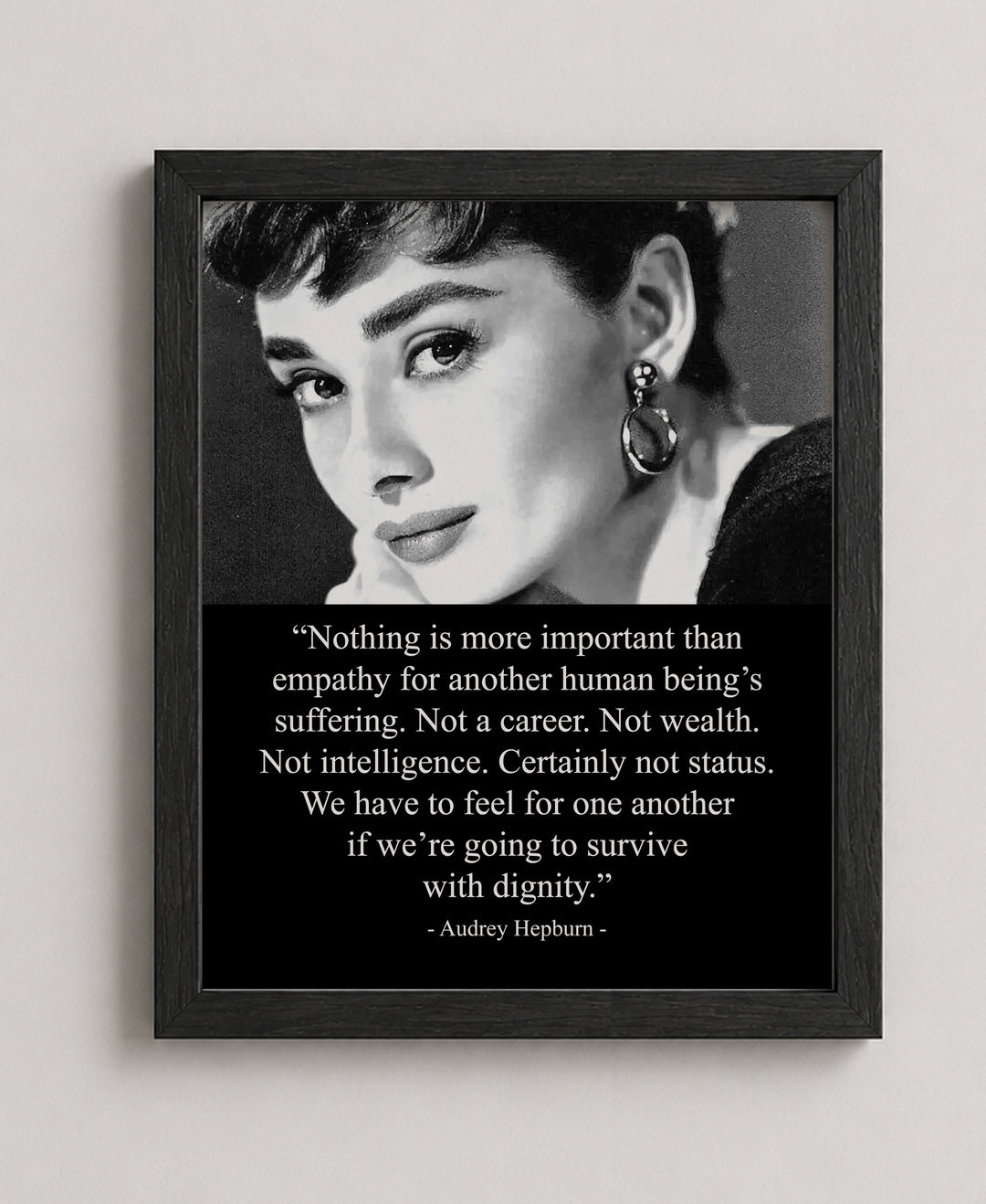 Nothing Is More Important Than Empathy Inspirational Wall Art