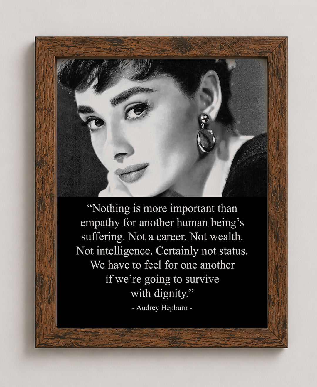 Nothing Is More Important Than Empathy Inspirational Wall Art