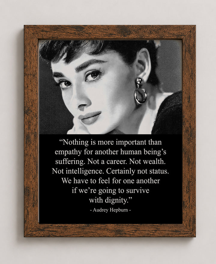 Nothing Is More Important Than Empathy Inspirational Wall Art