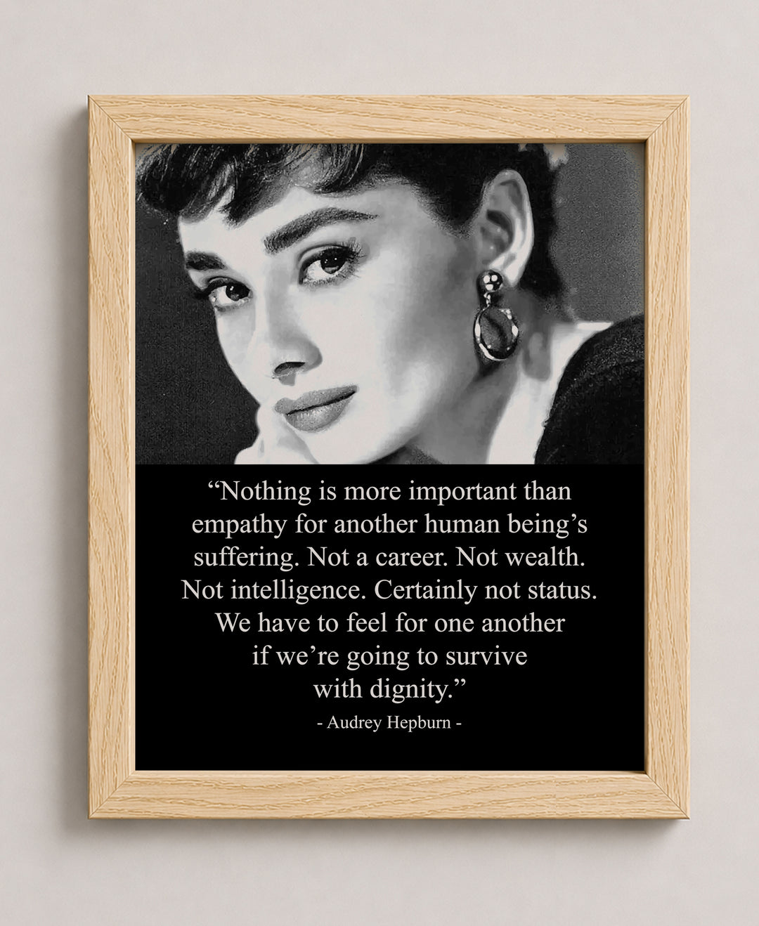 Nothing Is More Important Than Empathy Inspirational Wall Art