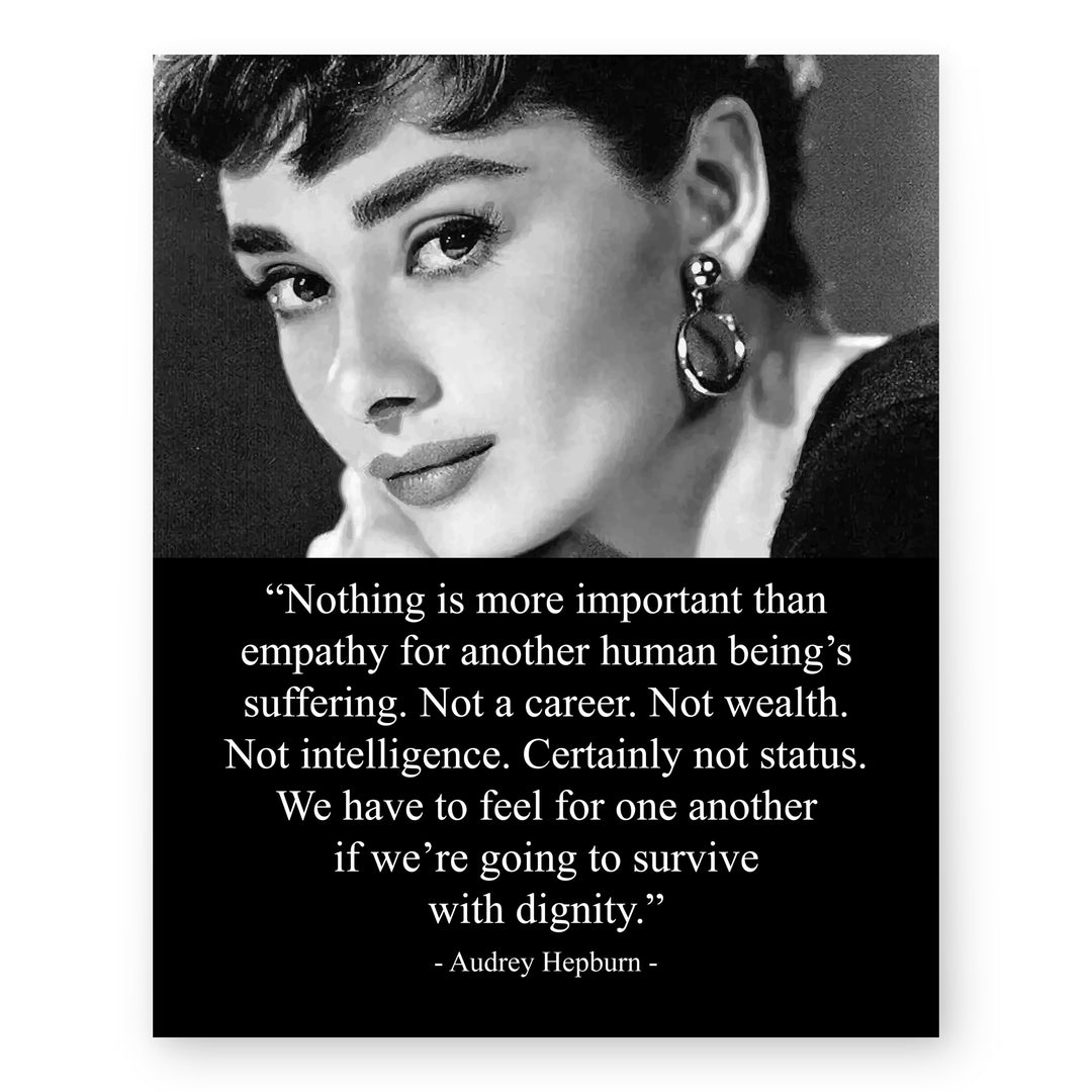 Nothing Is More Important Than Empathy Inspirational Wall Art