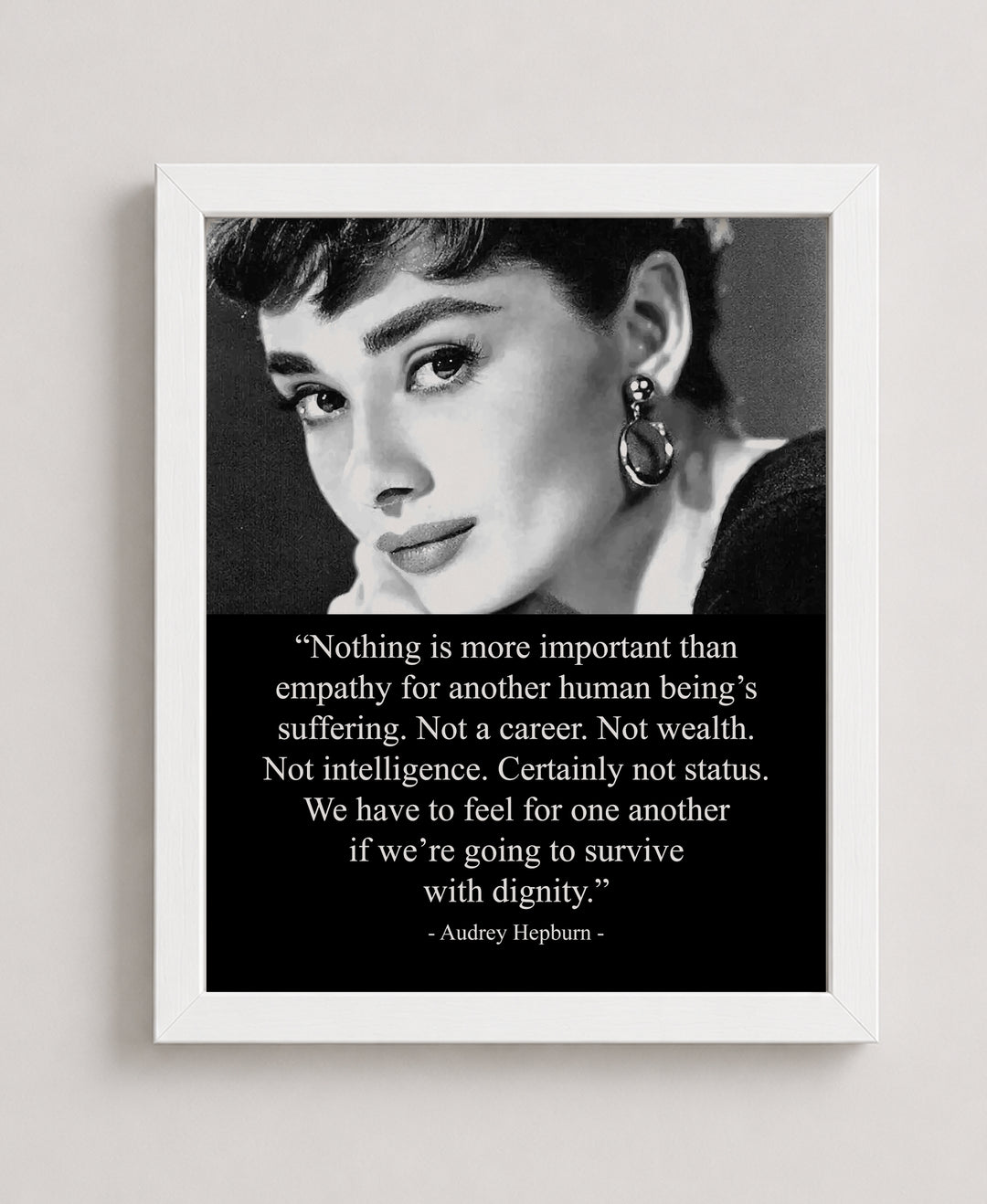 Nothing Is More Important Than Empathy Inspirational Wall Art