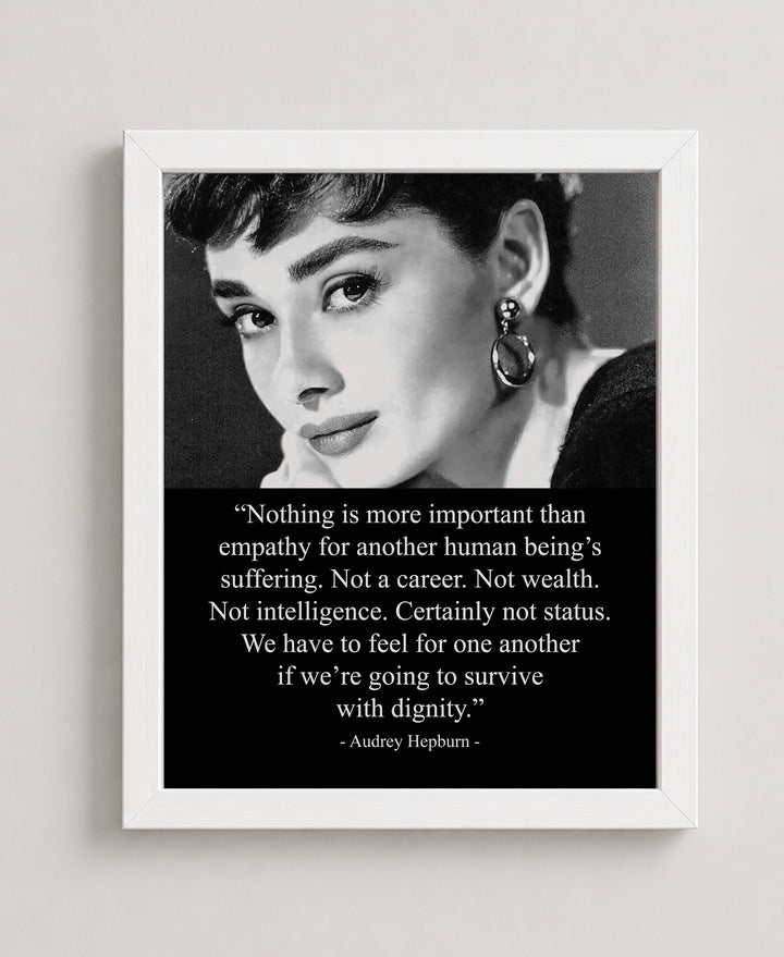 Nothing Is More Important Than Empathy Inspirational Wall Art