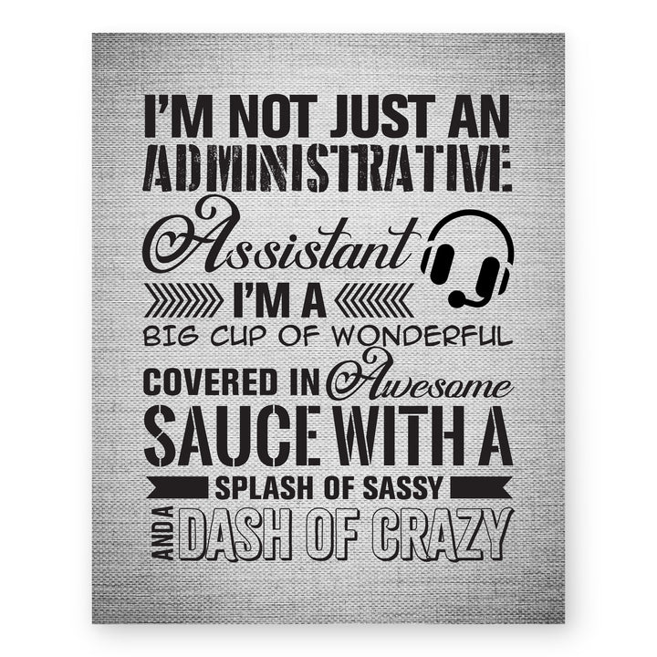 Not an Administrative Assistant Inspirational Wall Art