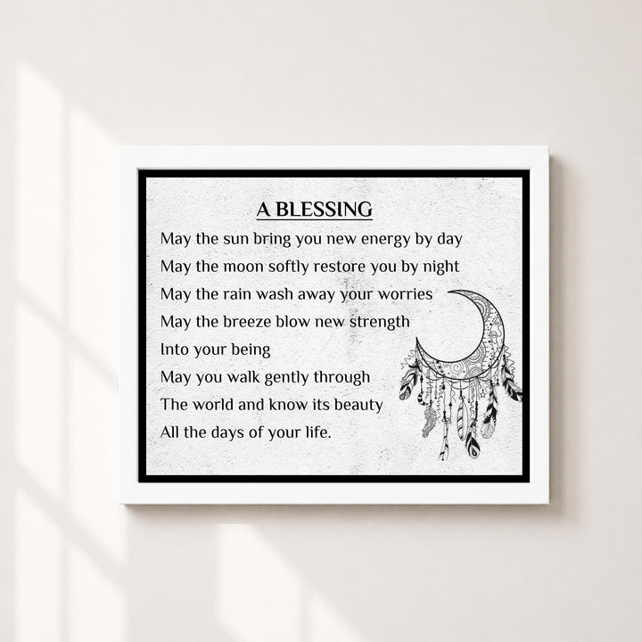 A Blessing Inspirational Wall Art