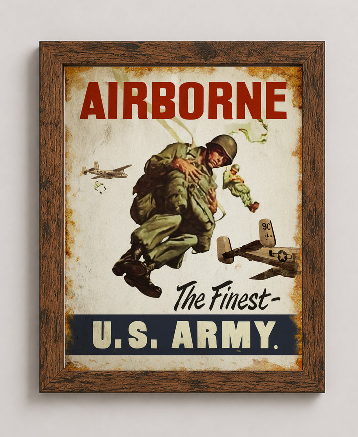 Makes Great Gift For Veterans Military Wall Art