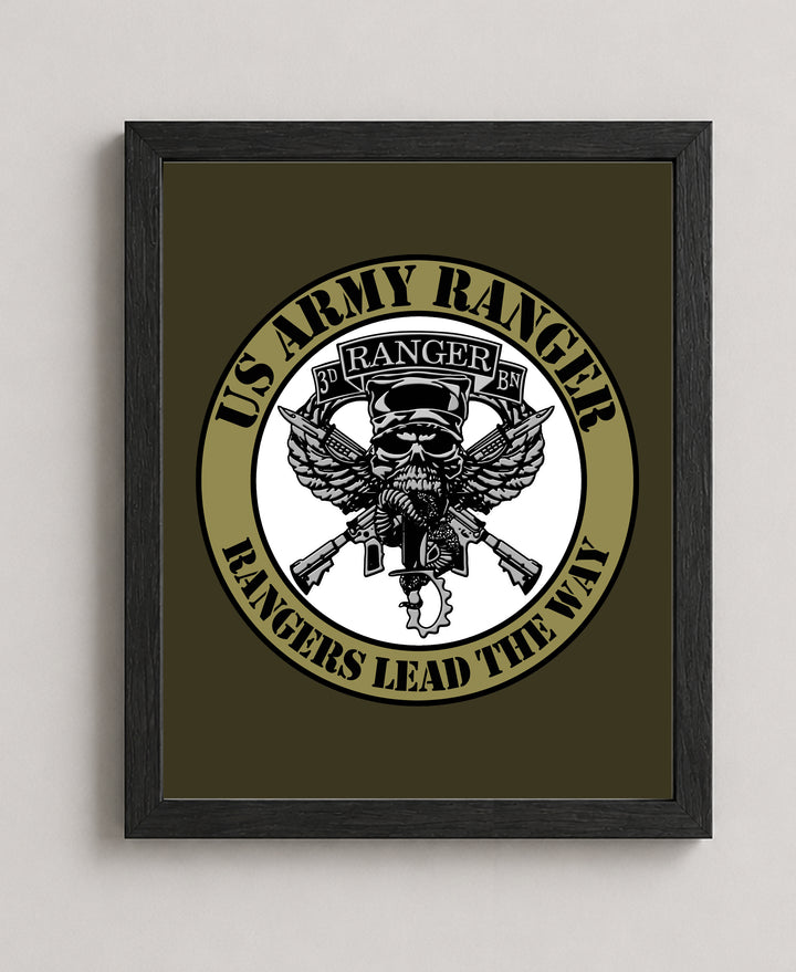United States Army Ranger Rangers Lead The Way Military Wall Art