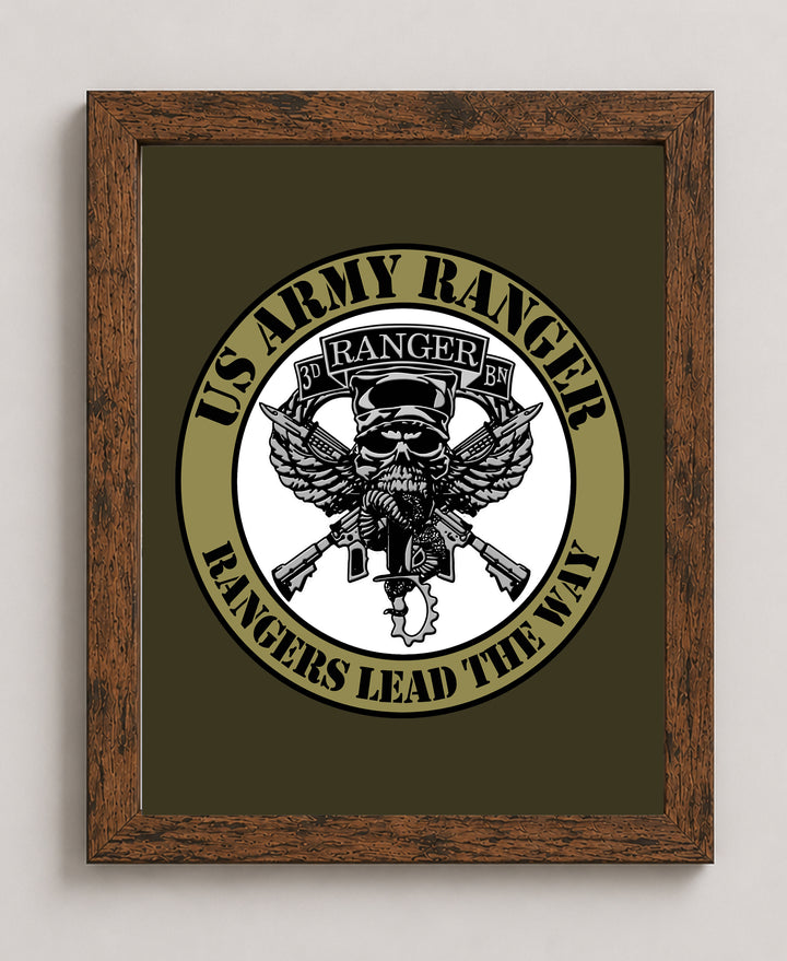 United States Army Ranger Rangers Lead The Way Military Wall Art