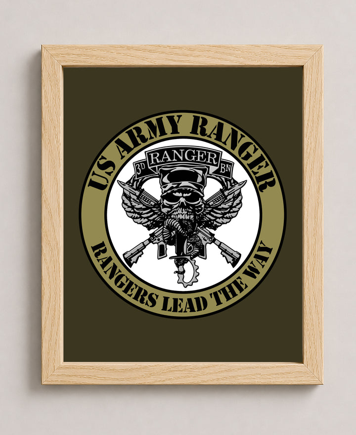 United States Army Ranger Rangers Lead The Way Military Wall Art