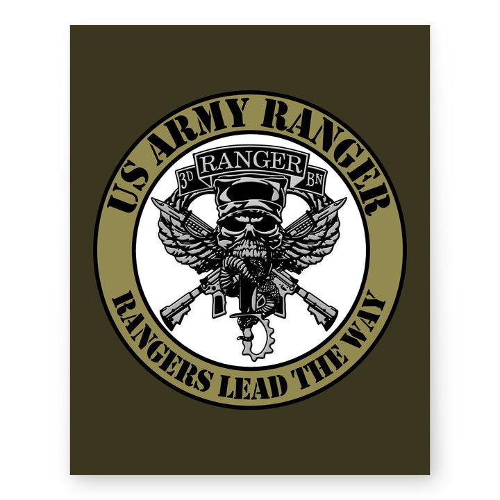 United States Army Ranger Rangers Lead The Way Military Wall Art