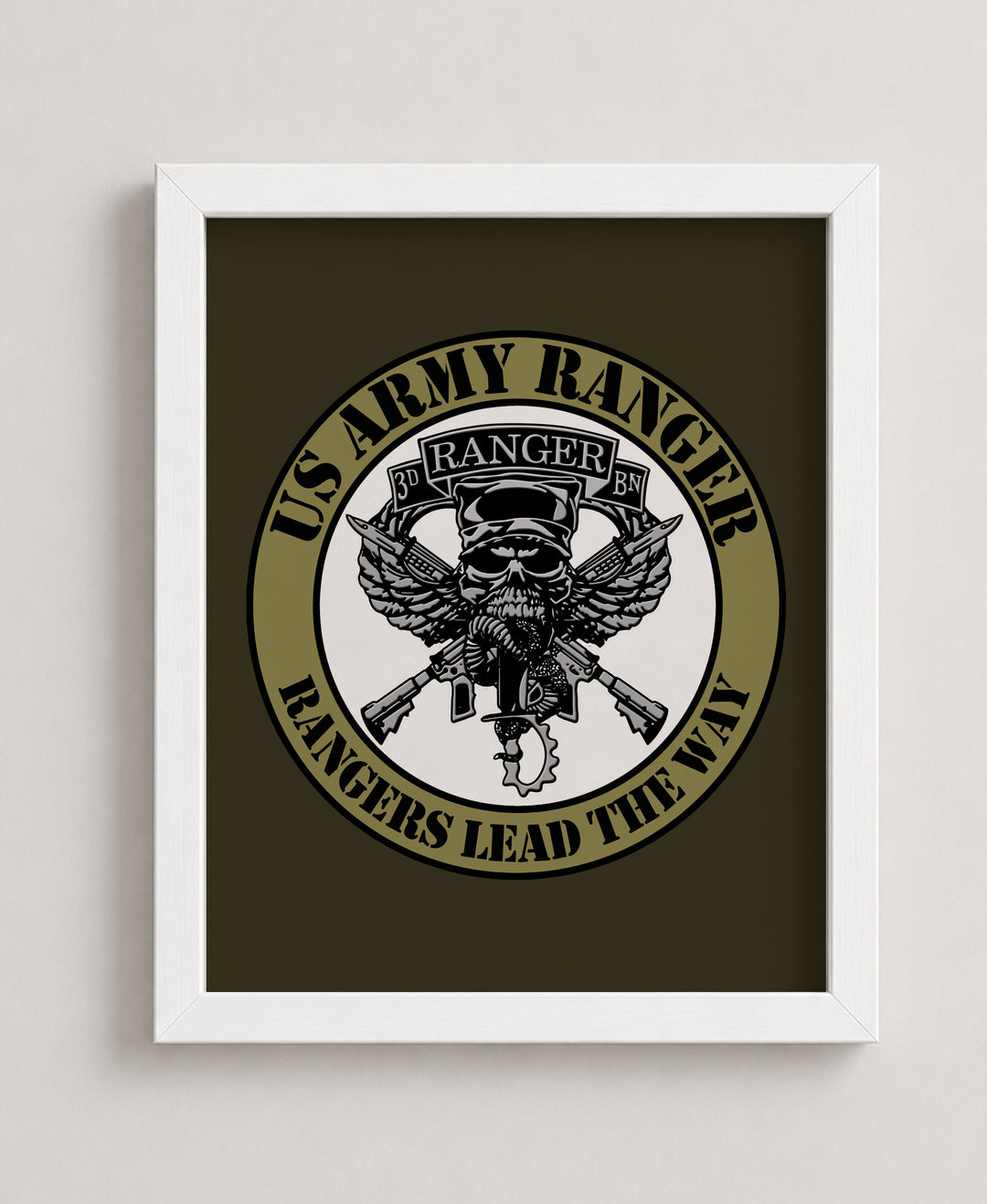United States Army Ranger Rangers Lead The Way Military Wall Art