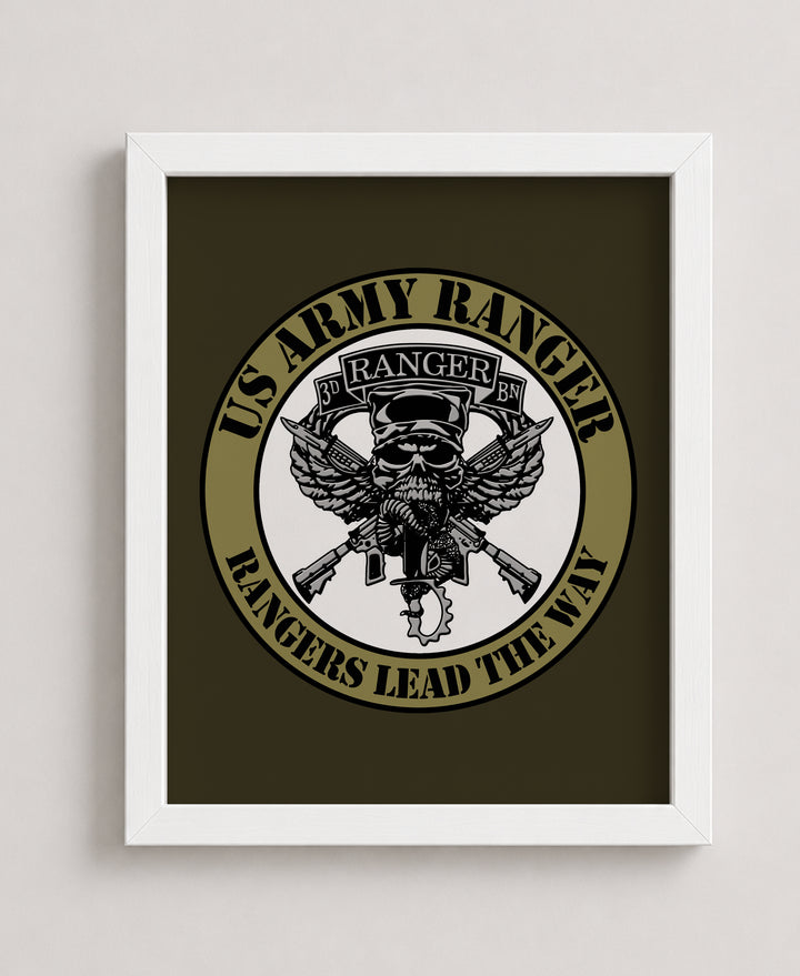 United States Army Ranger Rangers Lead The Way Military Wall Art