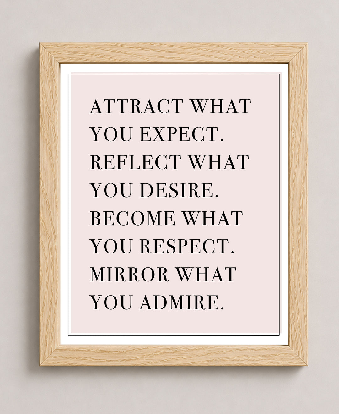 Attract What You Expect Inspirational Wall Art