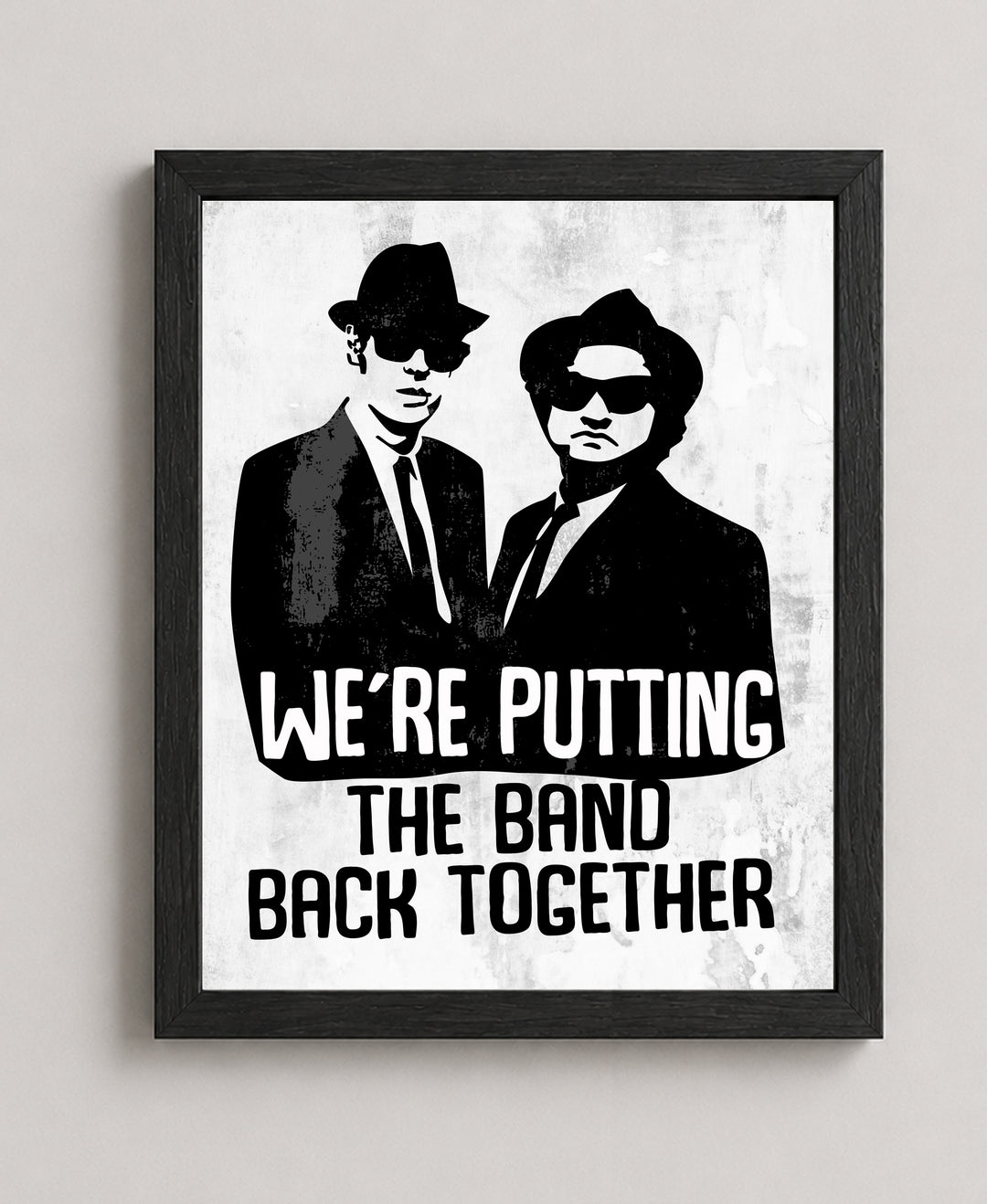 Retro TV Wall Art w The Blues Brothers Music Wall Art