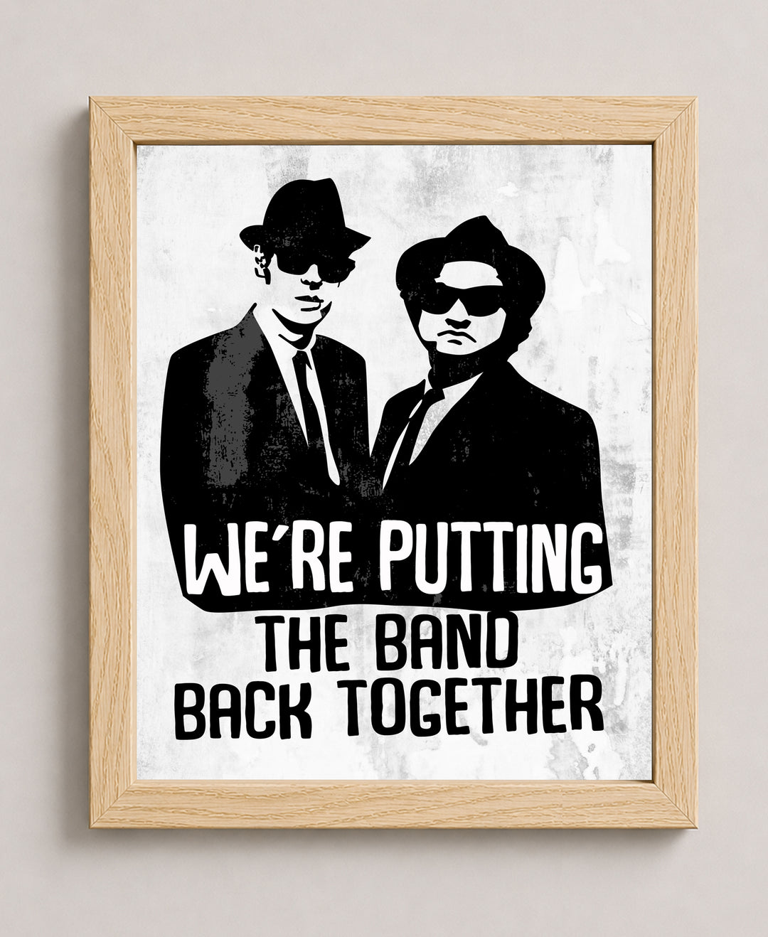 Retro TV Wall Art w The Blues Brothers Music Wall Art