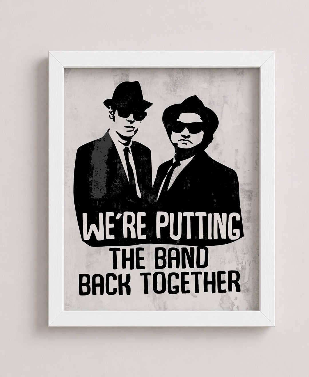 Retro TV Wall Art w The Blues Brothers Music Wall Art