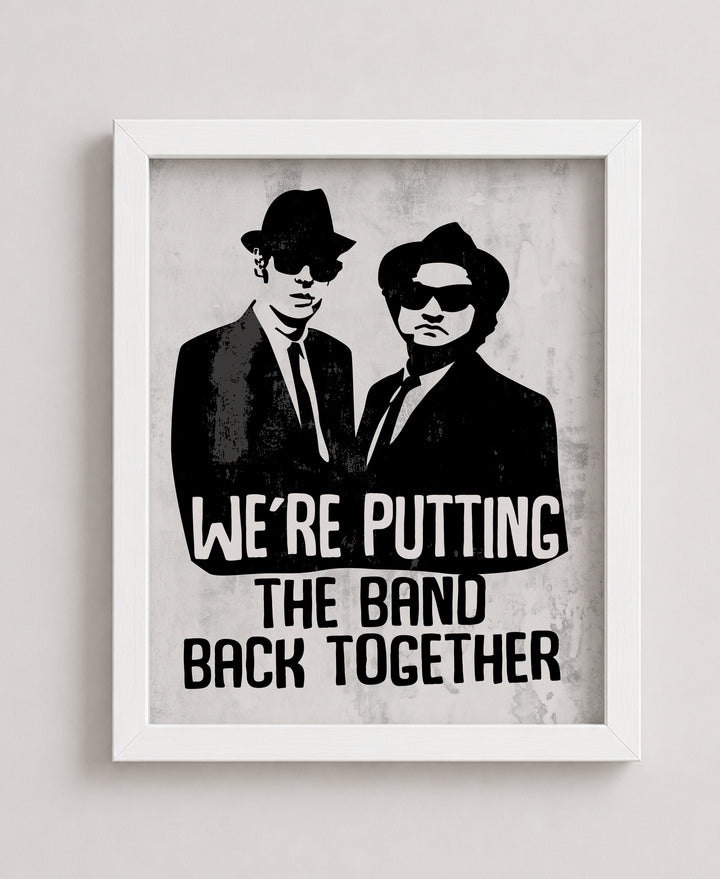 Retro TV Wall Art w The Blues Brothers Music Wall Art