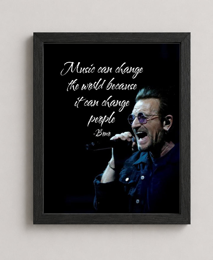 Can Change the World Bono Music Wall Art