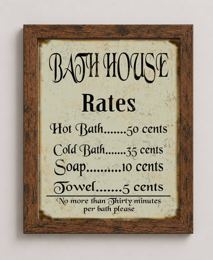 Funny Restroom Art for Guest Bath Wall Art