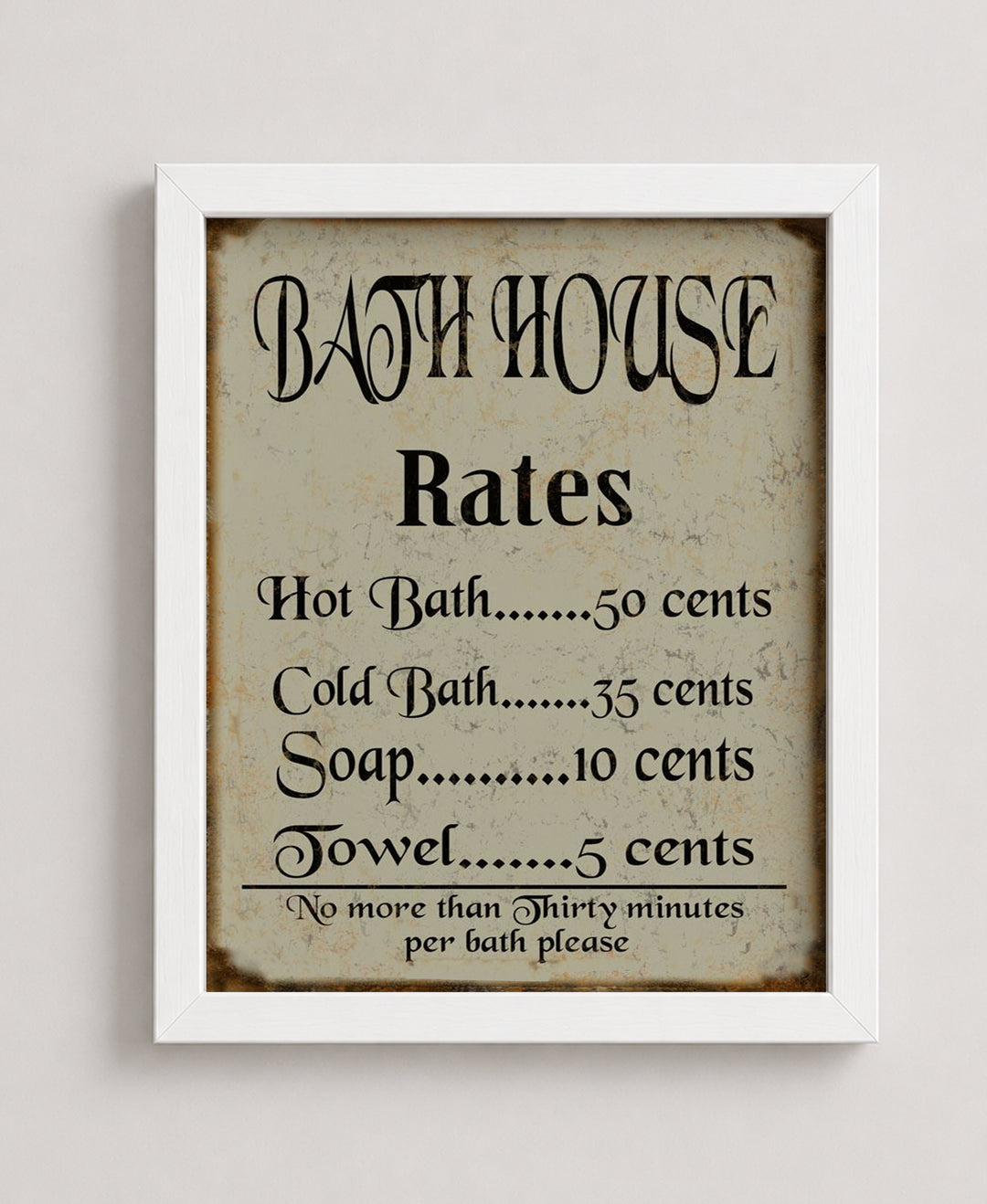 Funny Restroom Art for Guest Bath Wall Art