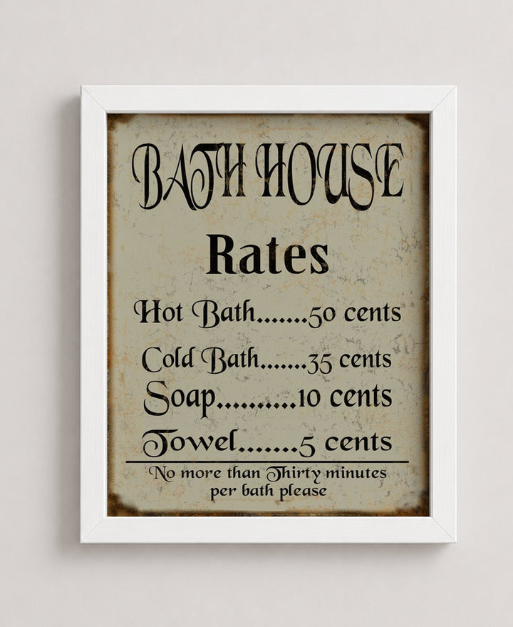 Funny Restroom Art for Guest Bath Wall Art