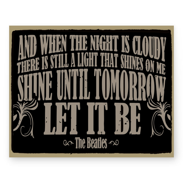 70s Song Lyric Music Wall Art