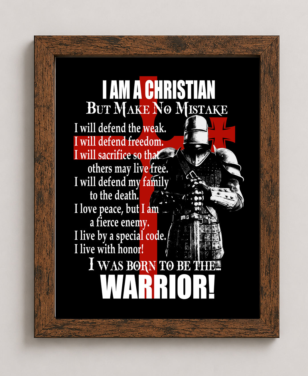 Christian Warrior Christian Wall Art