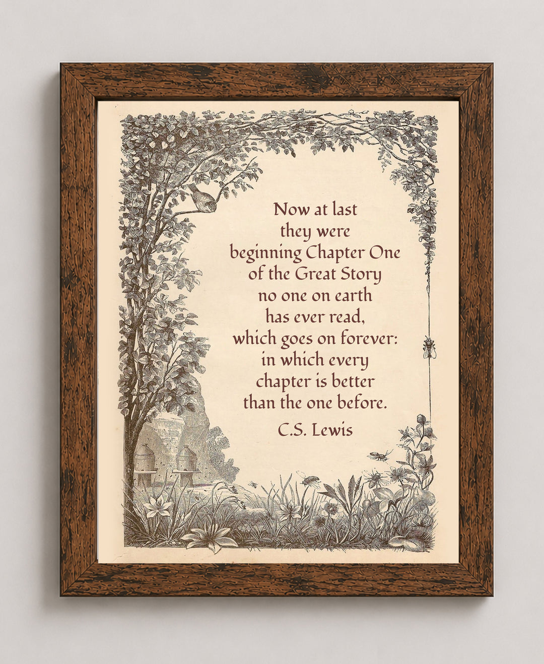 Encouraging Christian Gift for Readers &amp; Dreamers Wall Art