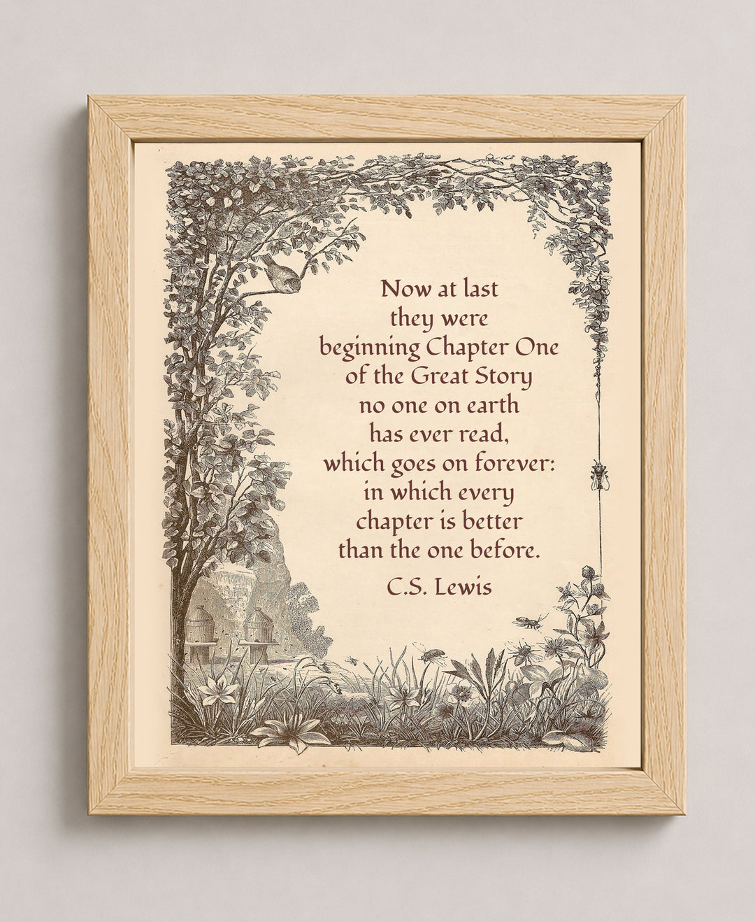 Encouraging Christian Gift for Readers &amp; Dreamers Wall Art