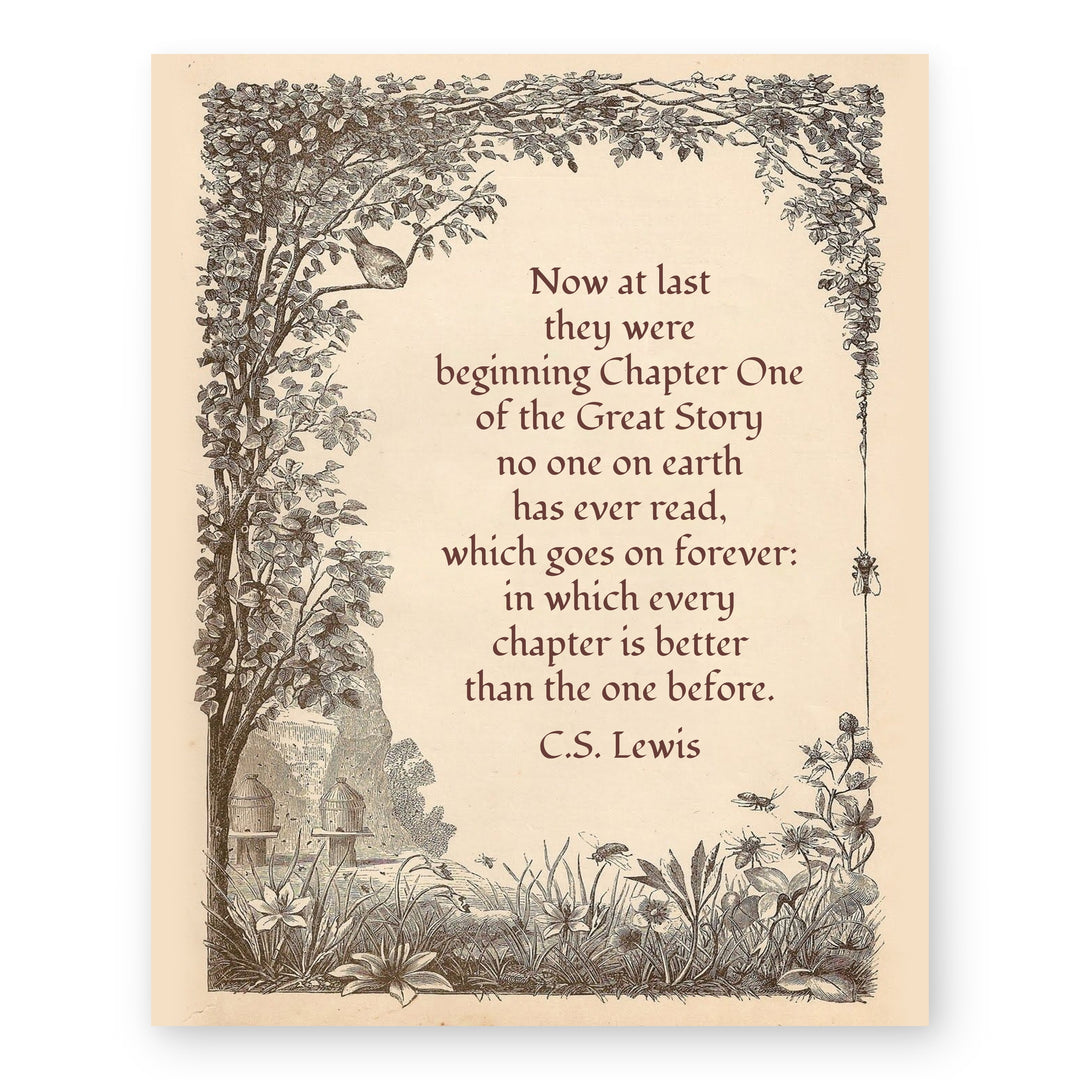 Encouraging Christian Gift for Readers &amp; Dreamers Wall Art