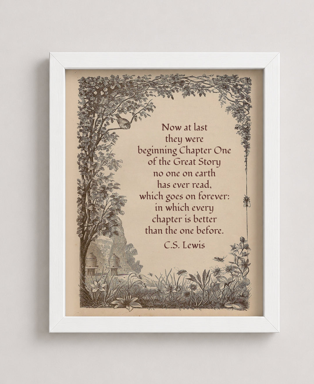 Encouraging Christian Gift for Readers &amp; Dreamers Wall Art