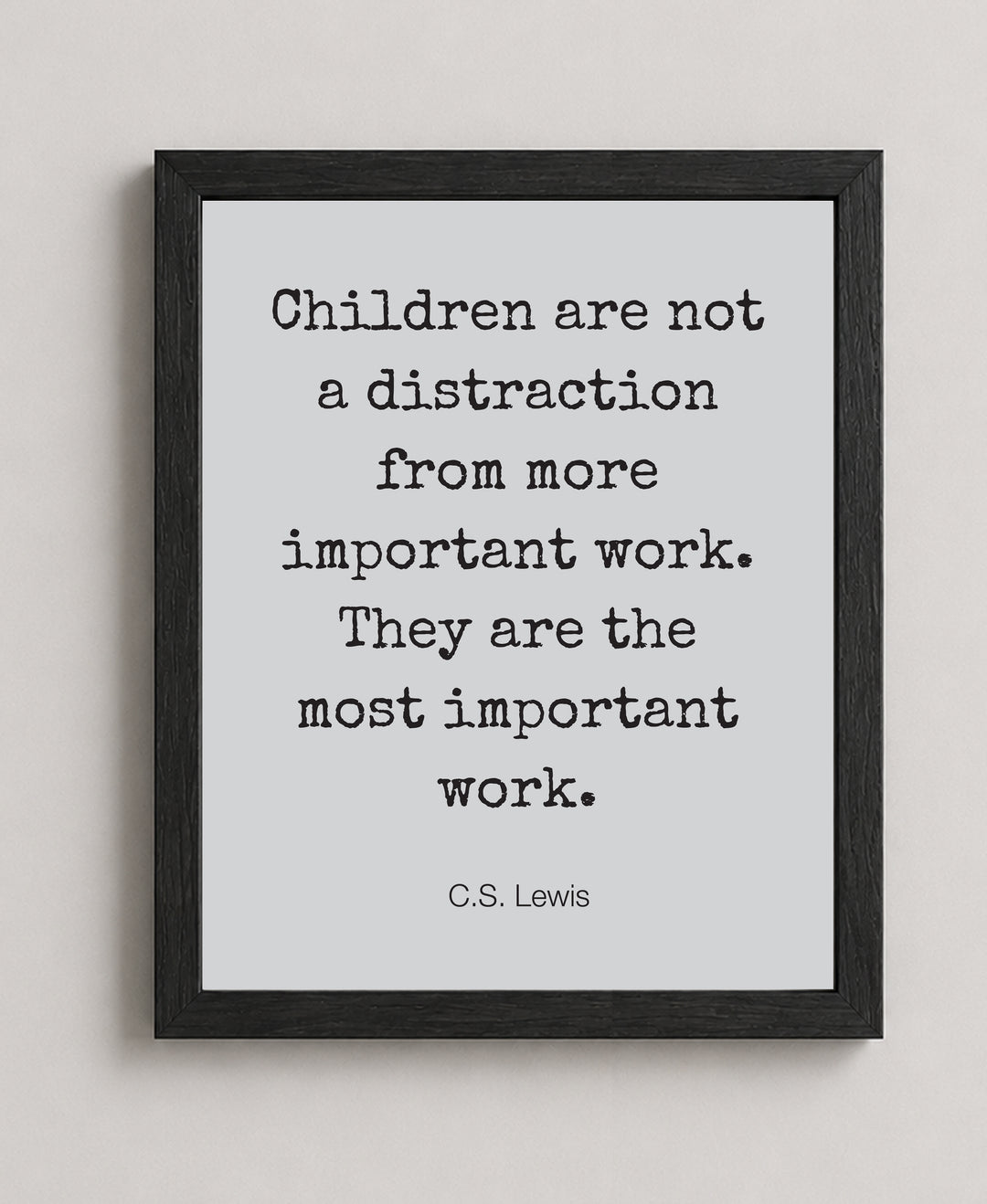 Children Are Most Important Inspirational Wall Art