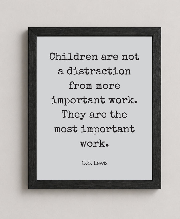 Children Are Most Important Inspirational Wall Art
