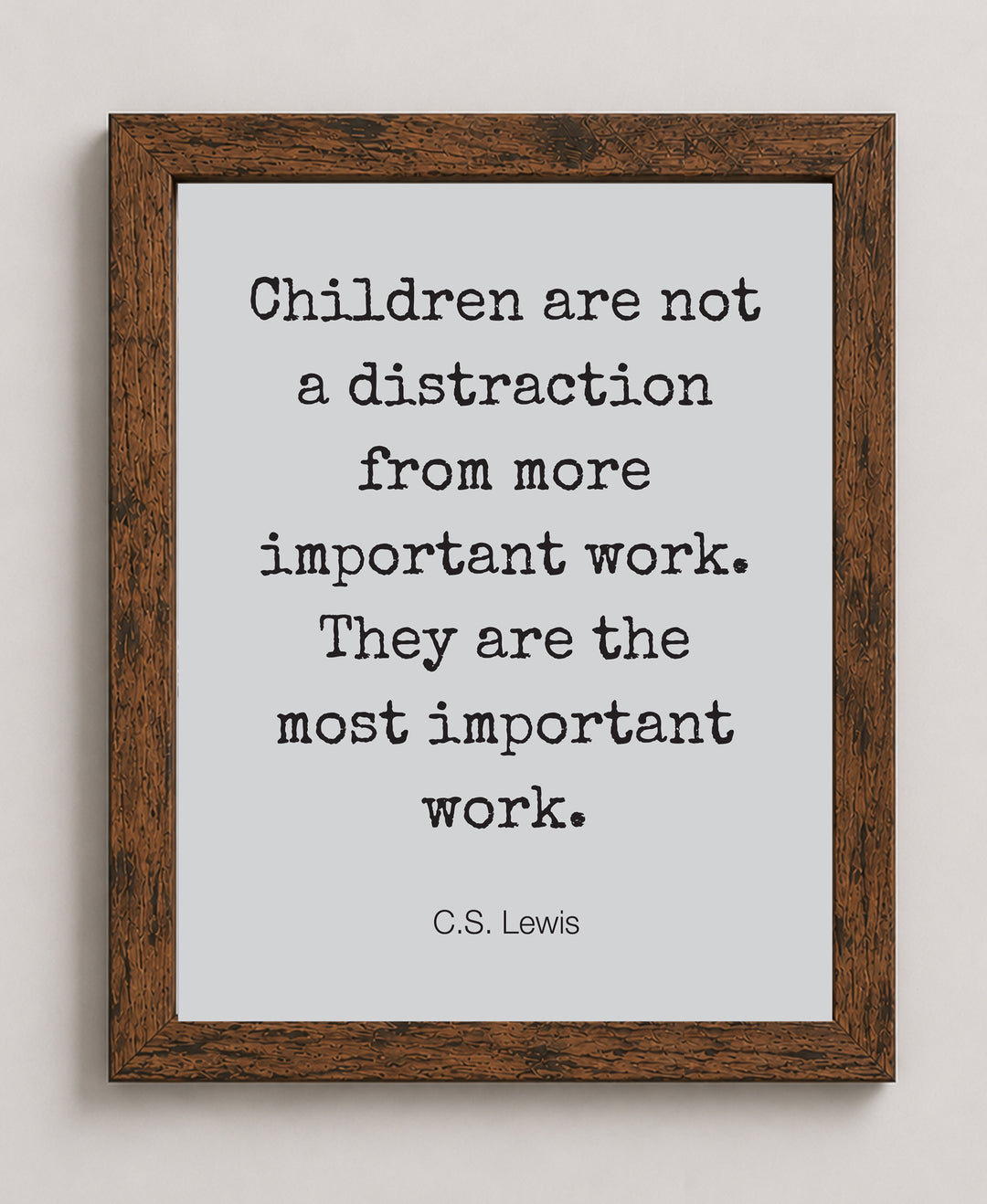 Children Are Most Important Inspirational Wall Art