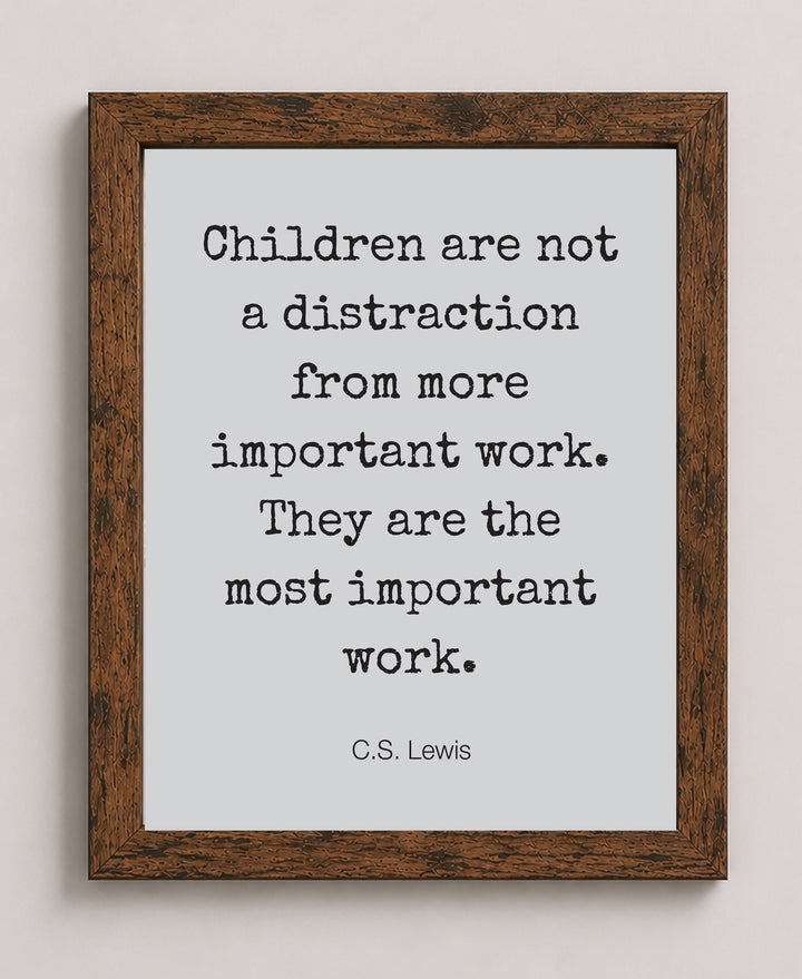 Children Are Most Important Inspirational Wall Art