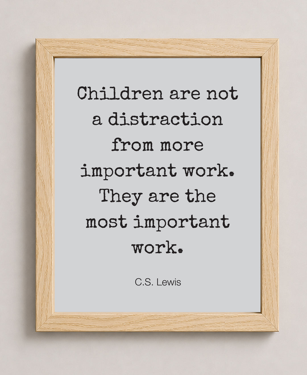 Children Are Most Important Inspirational Wall Art