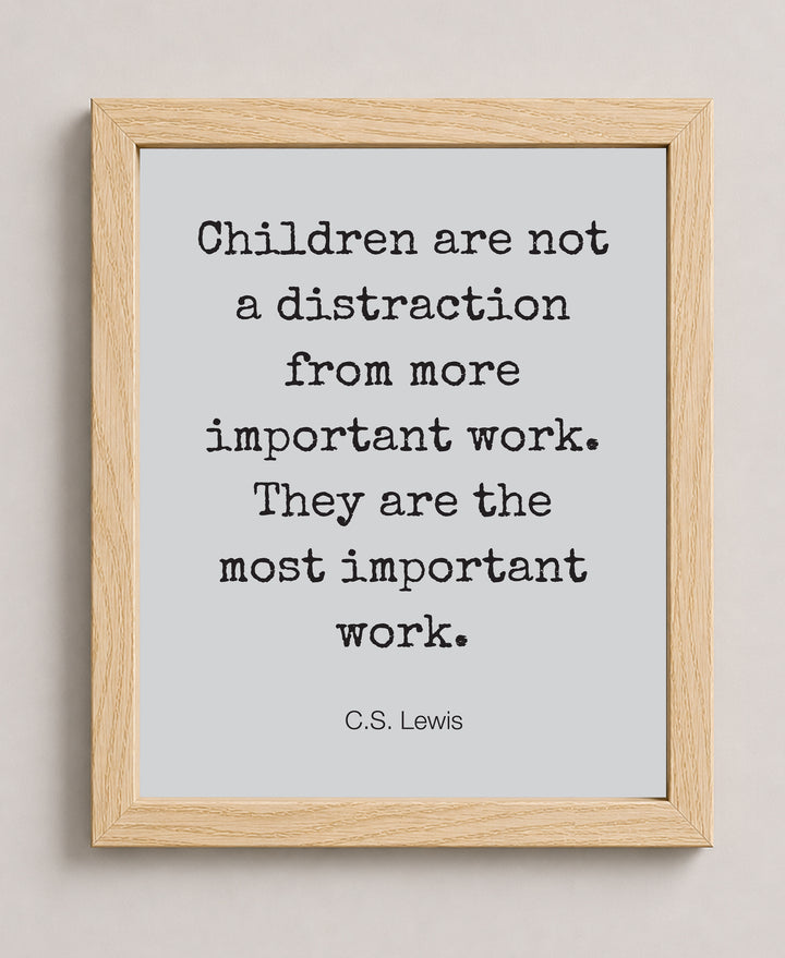 Children Are Most Important Inspirational Wall Art