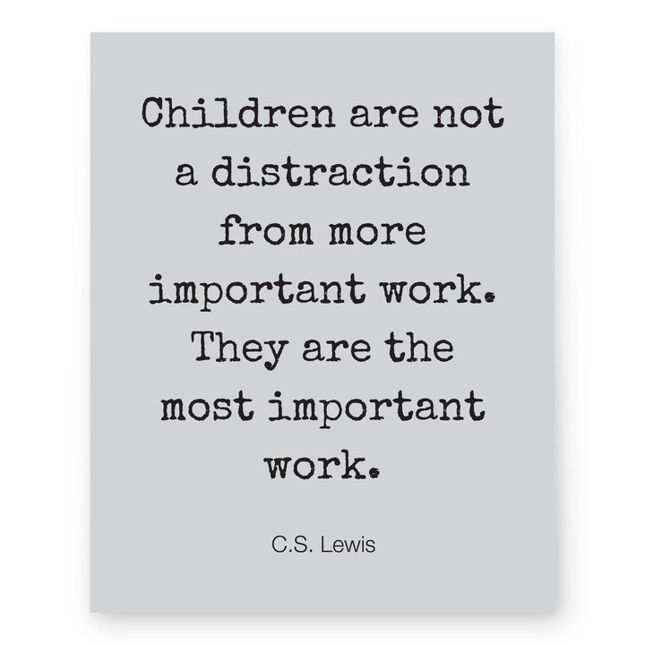 Children Are Most Important Inspirational Wall Art