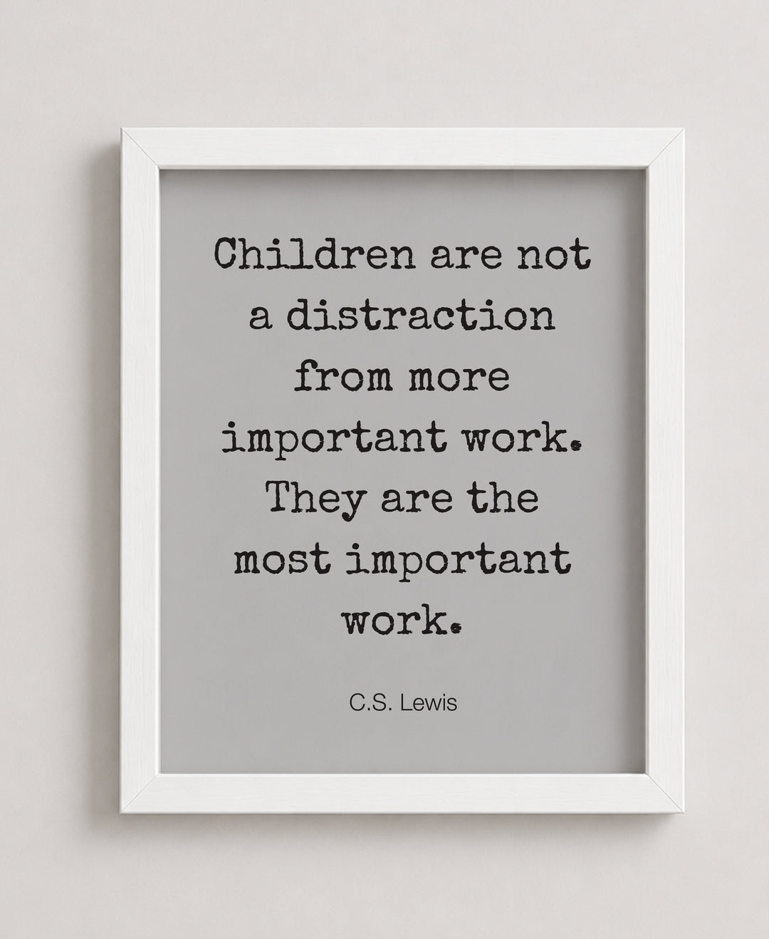 Children Are Most Important Inspirational Wall Art
