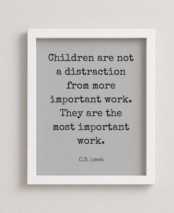 Children Are Most Important Inspirational Wall Art